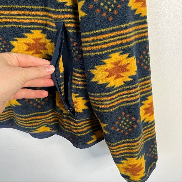 Duluth Trading Co Fleece 1/4 Zip MockJacket Southwest Pattern Relaxed Fit XL - Picture 7 of 8
